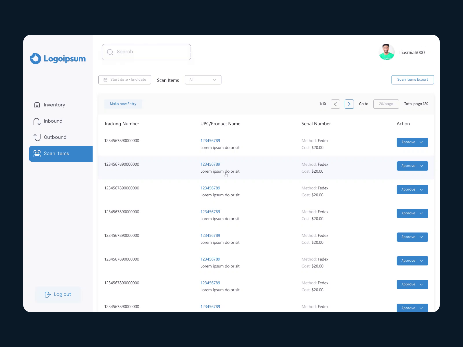 Inventory Tracker Web UI Design by ilias miah on Dribbble