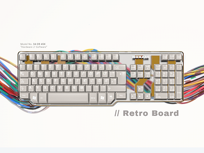 Retro Board - "Hardware // Software" 3d rendering branding c4d cinema4d design graphic design industrial photoshop retro