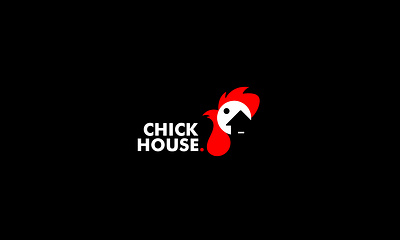 Chick House Logo 3d animation app branding design flat graphic design icon illustration illustrator logo logo design minimal minimalistic typography ui ux vector web website