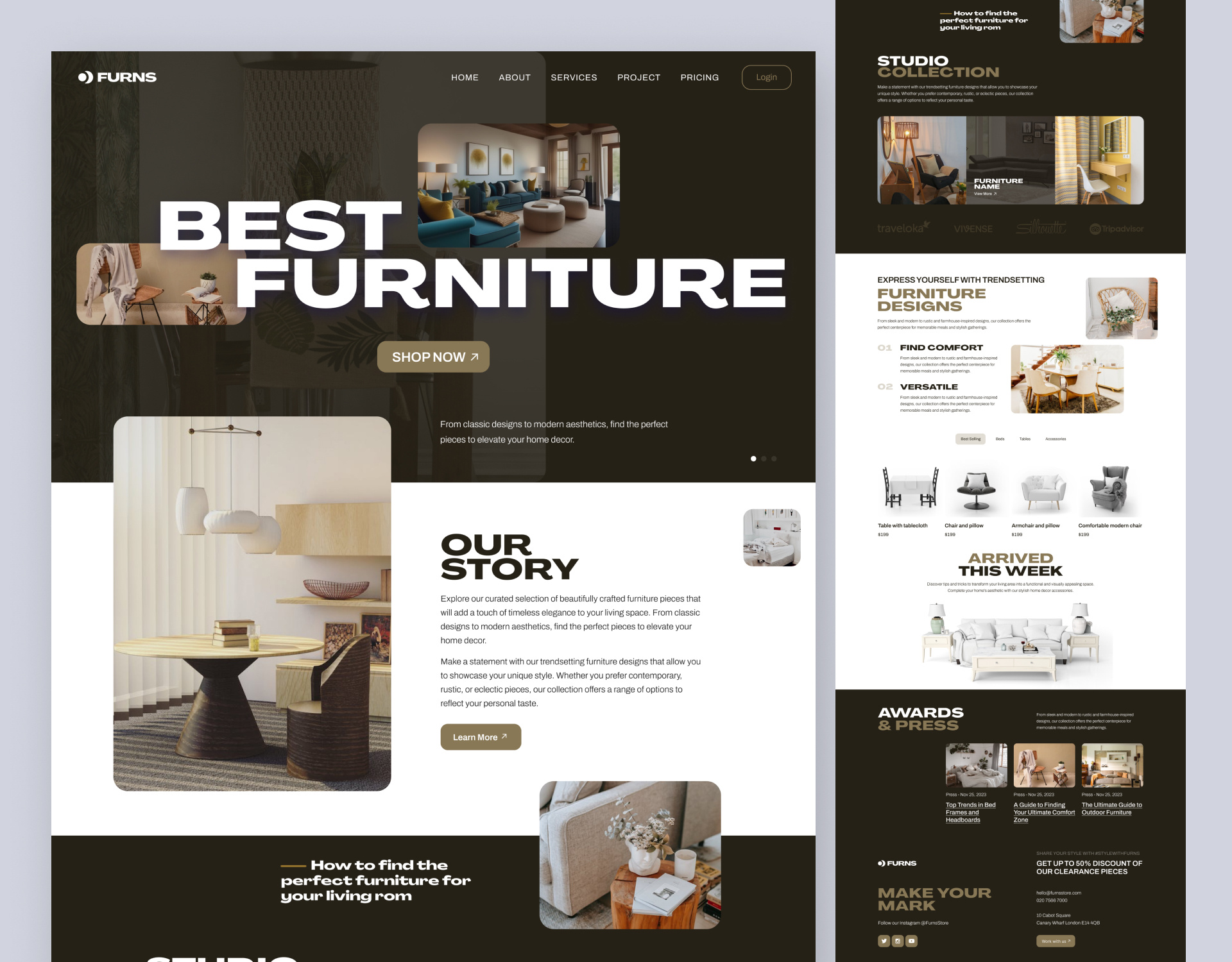 Furniture Ecommerce Website Landing page bedroom ecommerce landing page ecommerce website furniture furniture app furniture landing page furniture online store furniture website futniture homedecor homedecor website interior interior design living room marketplace minimal shopify website store apps woocommerce woodworking