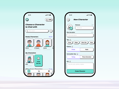 Bobot · Mobile App Design: iOS app app design app interface application chat app concept figma ios iphone mobile app mobile app design mobile ui product design ui user experience ux