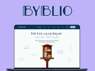 Byblio - DMJX | Interaktivt Design app book book branding book logo book sharing book website branding byblio design graphic design icon illustration library logo logo animation reading ui vector visual identity website