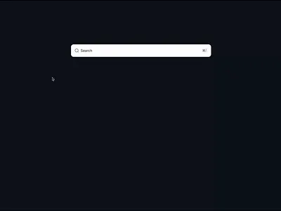 Command Search Interaction design product design tech ui ux web website