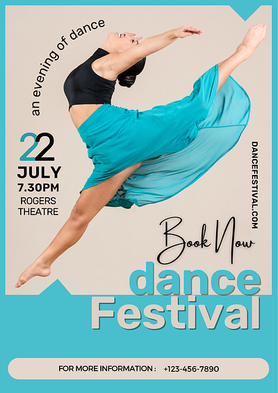 Dance Festival Flyer bookcover illustrator graphic branding dance danceflyer flyer graphic design illustrator