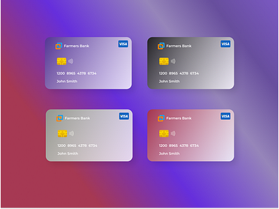 Excited to share my latest Credit Card UI design!