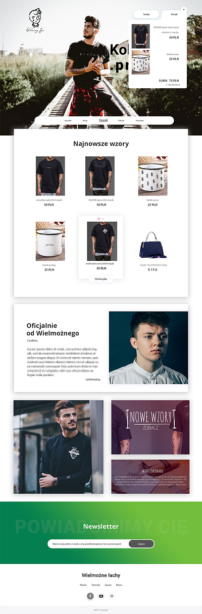 Wielmożny Igor website E-commerce advert advertise branding commercial design e commerce logo store web web design