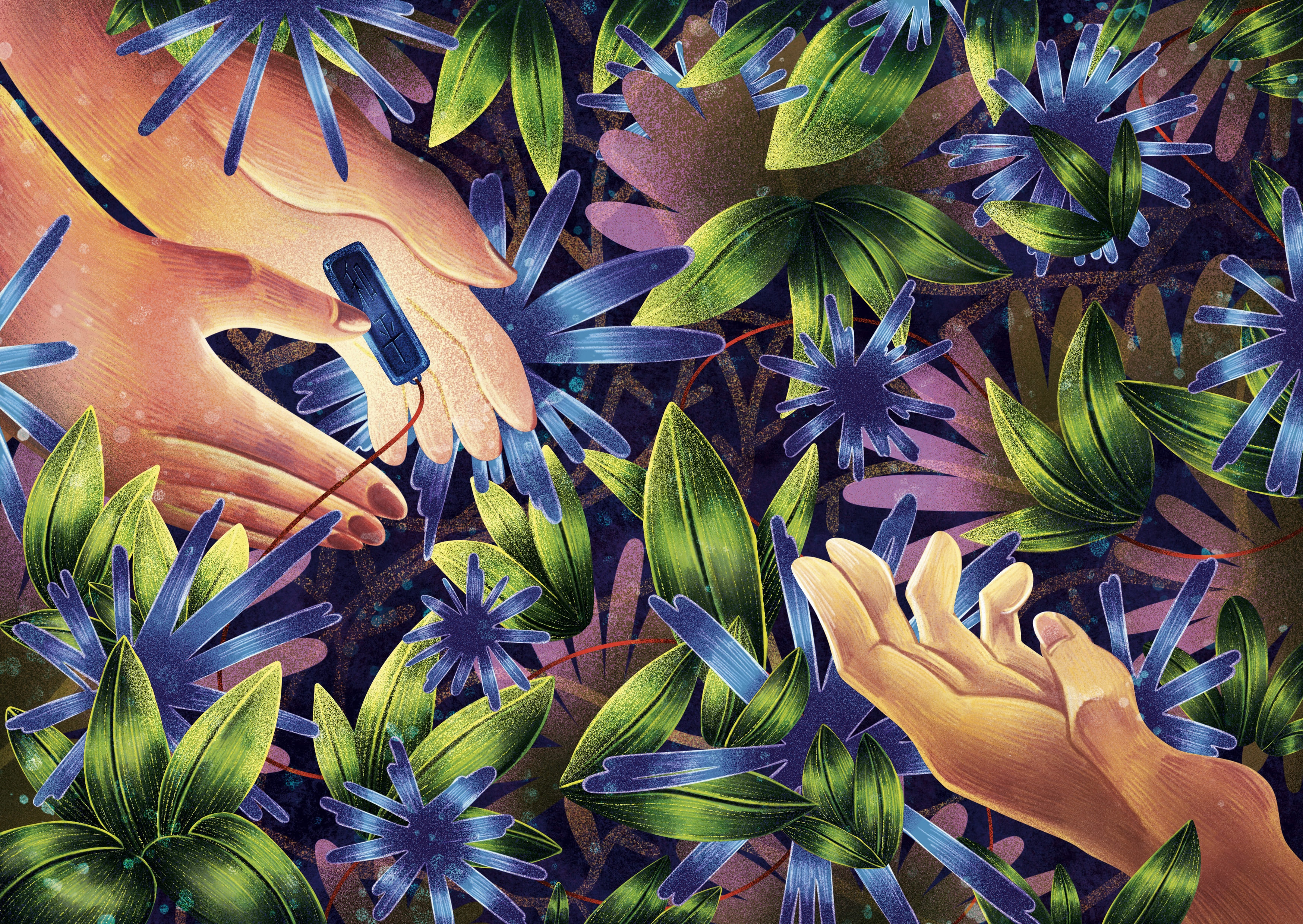 Pages from thesis project "The Tales of Mountains and Rivers" adobe photoshop book illustration children book chinese mythology fantasy illustration procreate typography