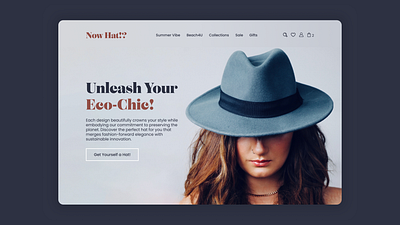 Now Hat!? Homepage - UI Design e commerce e commerce design interface design ui ui design web design website design