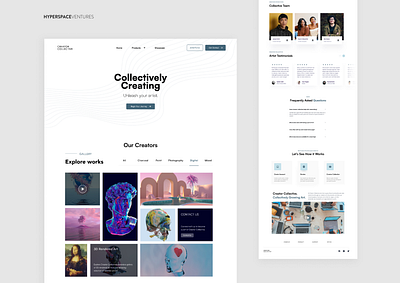 Organization Website Landing Page 🎨 adobe artist branding collective design design layout figma gallery graphic design illustration landing page logo museum non profit nonprofit organization organization landing page ui vector