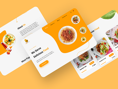 good food 3d animation app branding design graphic design illustration logo typography ui ux