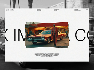 Gucci & Impala Collaboration - AI Concept. animation design fashion follow graphic design motion graphics ui uiux website