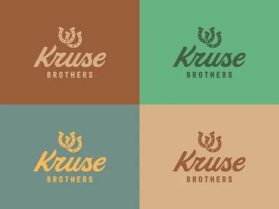 Kruse Brothers Final Logo arizona branding country desert design graphic horse illustration lettering logo music shoe typography