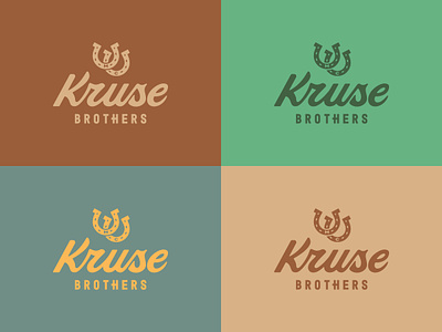 Kruse Brothers Final Logo arizona branding country desert design graphic horse illustration lettering logo music shoe typography