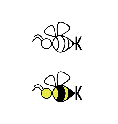 Personal Logo Design animal bee branding illustration initials logo personal logo