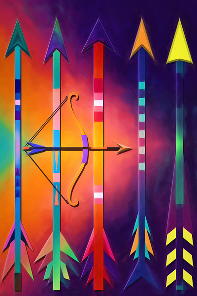 Arrow Array arrow arrows bow bow and arrow bow and arrows bows colorful design designs illustration logo