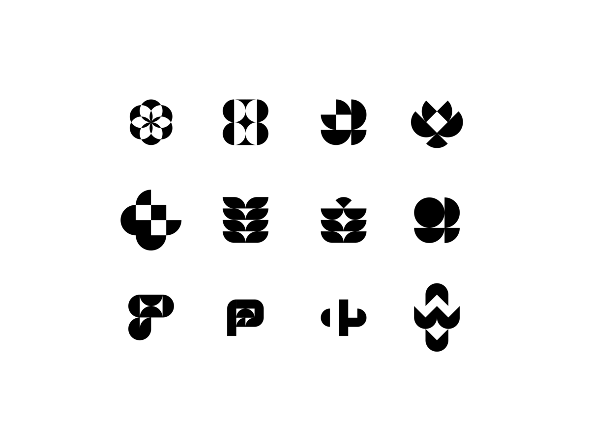 Logo Exploration - Prickly Pear branding design figma graphic design grid identity logo logo design minimal nursery plant vector visual design