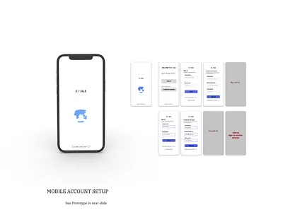 Mobile App Product (Exxale) app branding design illustration product design prototype typography ui ux