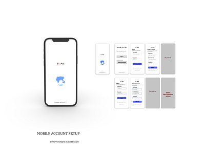 Mobile App Product (Exxale) app branding design illustration product design prototype typography ui ux