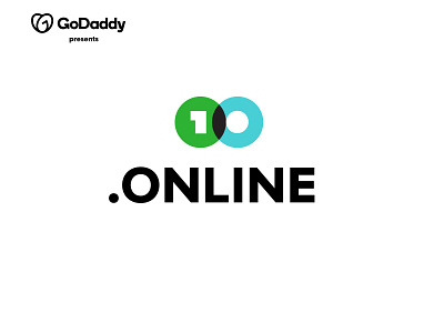 .Online for GoDaddy contest .online bold branding design domain geometric godaddy host logo logodesign modern simple website