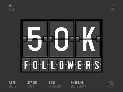50k Followers 50 50k branding clock community design followers font graphic design icon set illustration lettering logo number numbers timer typo ui ux vector web page
