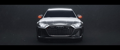 Audi RS 6 3d animation blender branding motion graphics rendering ui
