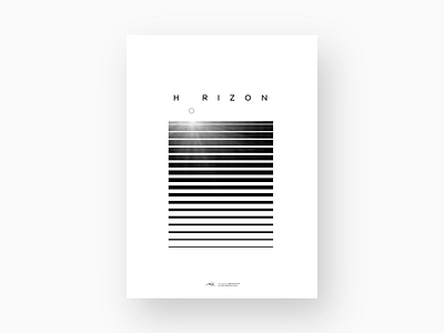 Horizon design graphic design illustration illustrator logo minimal vector