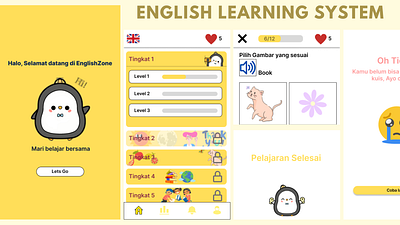 English Learning System For Kids ui