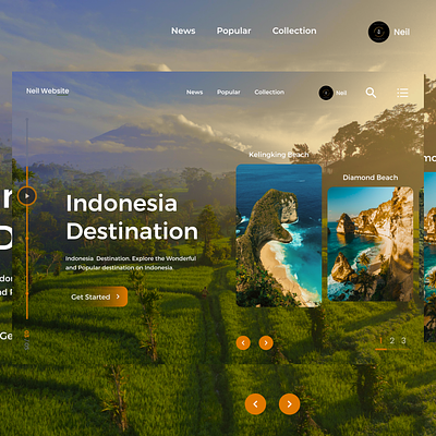 Indonesia Web Design app appdesign bali beach branding design destination illustration indonesia landing page logo nusa penida travel ui uidesign ux uxdesign web web design website design