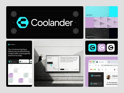 Coolander - Brand Identity booking brand brand design brand guide brand identity branding calendar calendar management calendly date management