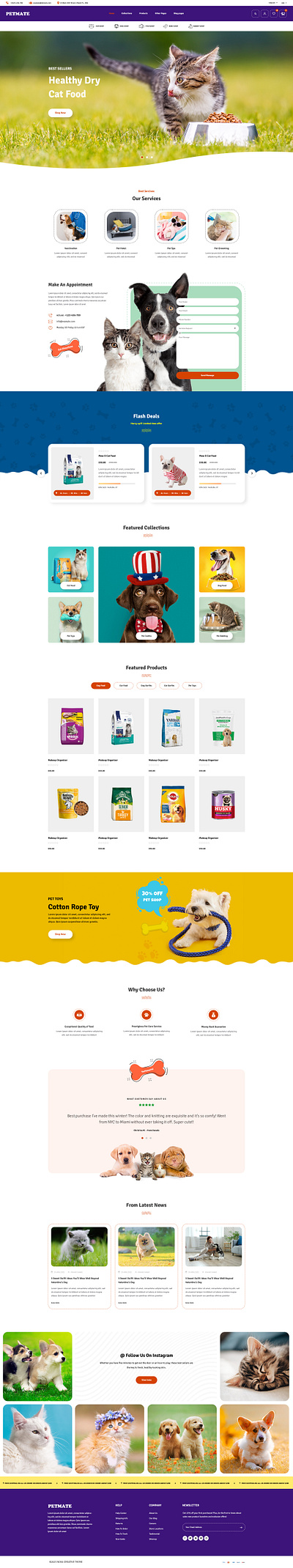 Mate - Pet Shop & Pet Care Shopify Theme design dropshipping shopify shopify store shopify template shopify theme ui web design website design