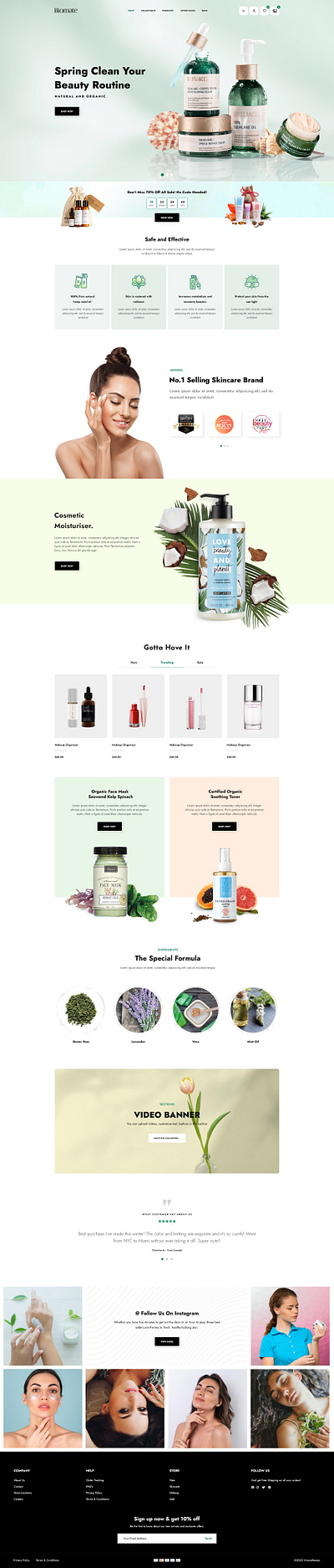 Mate - Beauty & Cosmetics Shopify Theme cosmetic design dropshipping illustration shopify shopify store shopify template shopify theme ui web design website design