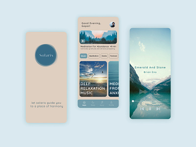 Meditation mobile app