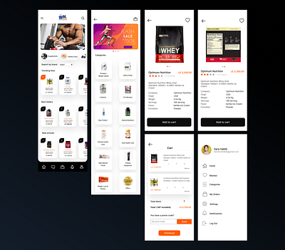 MaxMuscle App - Redesign Concept - Unofficial app appdesign design ui uidesign uiux ux