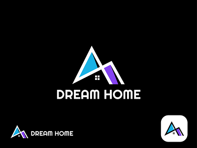 Dream Home Logo Design and Branding 3d brand identity branding colorful logo design dream home dream home branding design dream home logo design gradient logo graphic design illustration logo logo design logo mark minimal logo modern logo real estate realtor typography logo