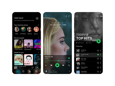 Spotify App - Redesign Concept - Unofficial app appdesign design mobile music spotify ui uidesign uiux uiuxdesign ux