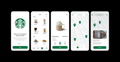 Starbucks Redesign Concept - UI UX app appdesign design mobile redesign starbucks ui uidesign ux