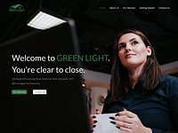 Green Light Mortgage Processing branding business business solutions company css html javascript mortgage company one page