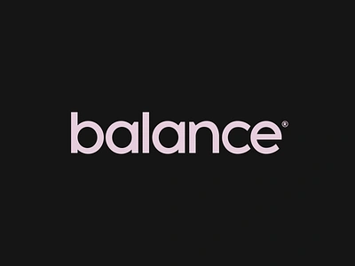 Balance branding branding and identity clean custom custom font cystomtype design dribbble font forhire freelancer identity logo logo design minimal minimal logo modern tech vector wordmark