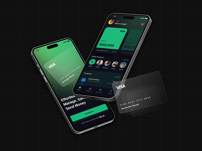 Finance Management Mobile App app design appui darkapp darkmodeapp darktheme darkui design finance minimaldesign moneyapp moneytransfer ui uidesign ux uxdesign webdesign website