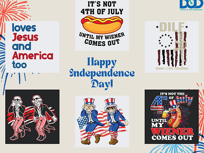 INDEPENDENCE DAY DESIGN designondemands funnyindependence hotdoglover