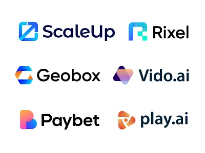 Logo, Logo Design, Modern, Tech Logo, agency best modern brand identity branding crypto nft devolopment agency finance financial gradient trendy logo logo design logo designer play music simple abstract software company tech software technology saas