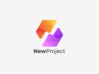 New Project app branding design icon logo new project ui ux