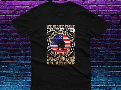 USA Army veteran t-shirt design america american t shirt branding design graphic design illustration modern t shirt t shirt design usa t shirt vector veteran veteran t shirt
