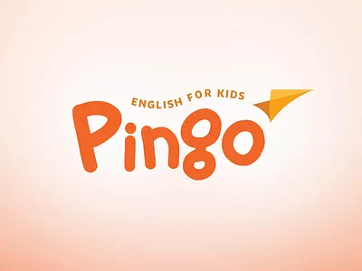 Pingo English School - Motion Logo agency animation branding colors creative creative logo design dribbble kids logo logo design motion motion design motion graphics orange