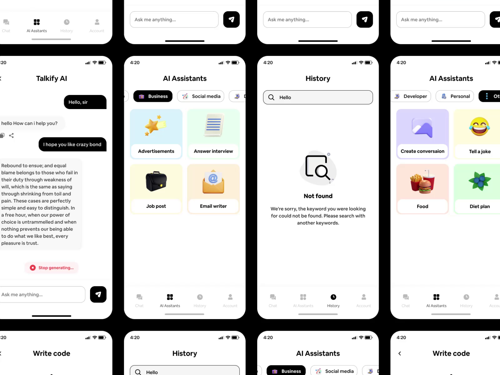 AI BotChatter UI Template: The AI Chat Expert in Flutter by Template ...
