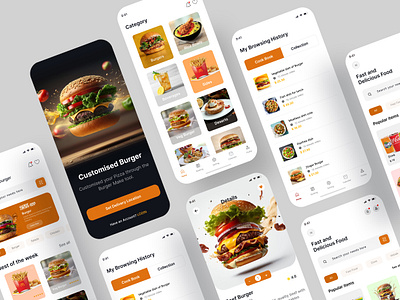 Food delivery - mobile app app app design cooking app design food delivery food delivery mobile app food delivery service food mobile app food service app graphic design ios mobile mobile app mobile app design mobile ui online food mobile app restaurant mobile app ui ui kit uiux mobile app