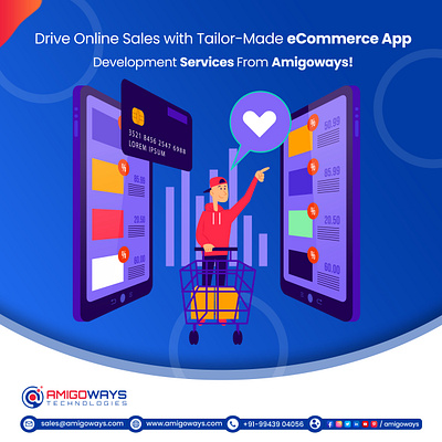 Drive Online Sales with Tailor-Made eCommerce App Development 2023popularframework amigoways amigowaysappdevelopers amigowaysteam android branding