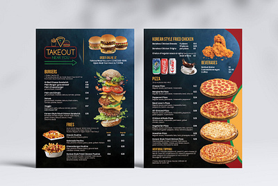 Takeout Near You Menu Design book cover book cover design books branding design ebook cover illustration kindlecover