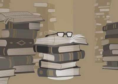 The Library- Discover. Learn. Connect. animation branding design graphic design illustration logo motion graphics vector