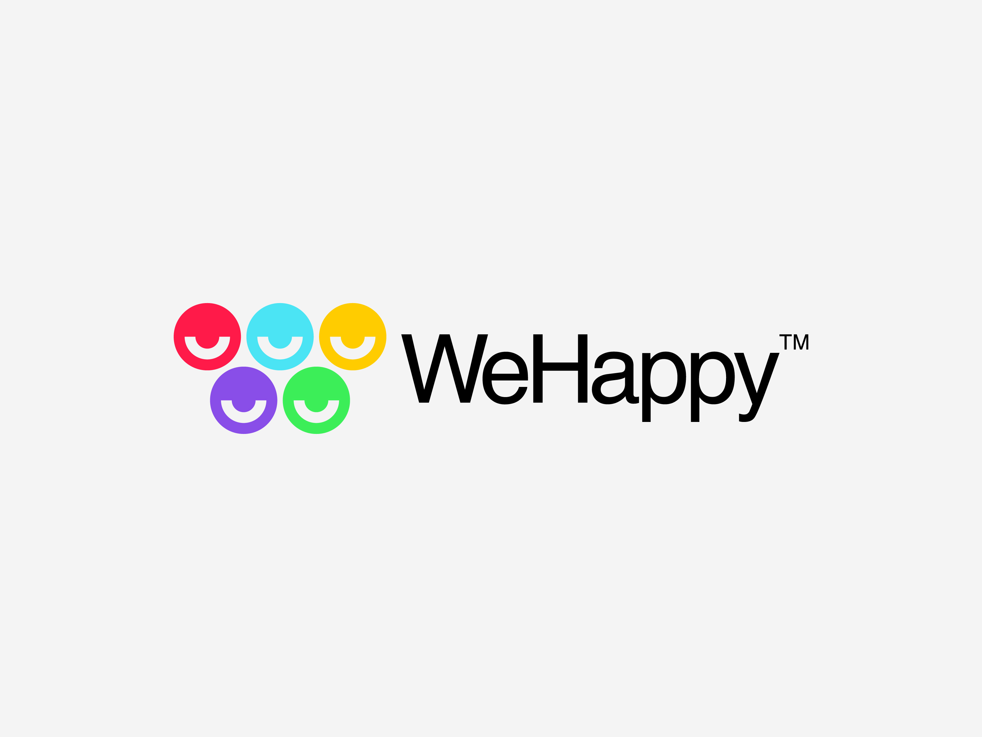 WeHappy™ logo and brand identity design brand identity design branding design happy icon logo logo design logo designer minimal symbol w w lettermark w logo we we happy